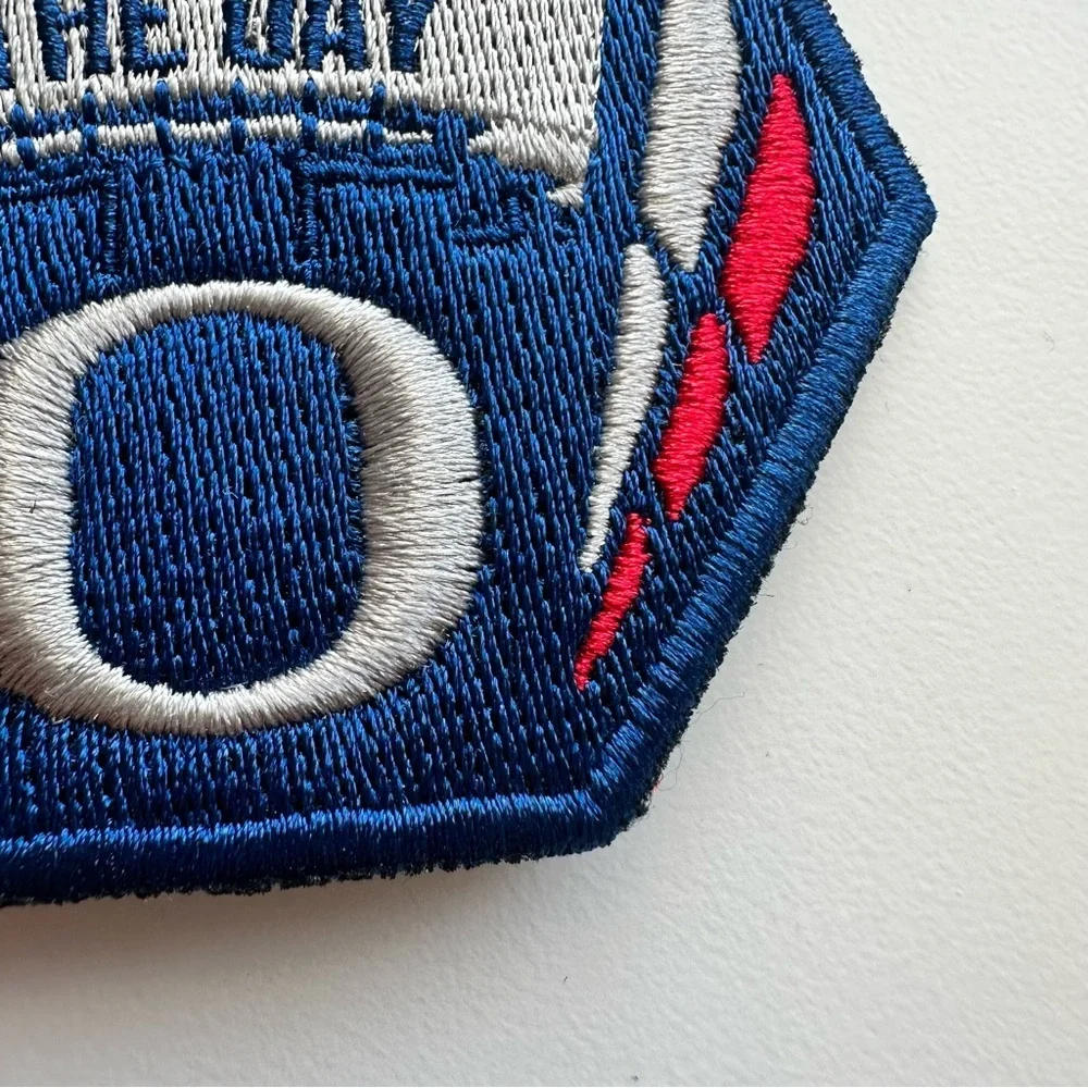 Oregon Ducks Football Salute The Day Military Authentic Hat Patch Blue Gray Red - Picture 6 of 9